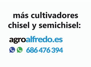 Cultivador chisel 15 brazos con rulo varilla.