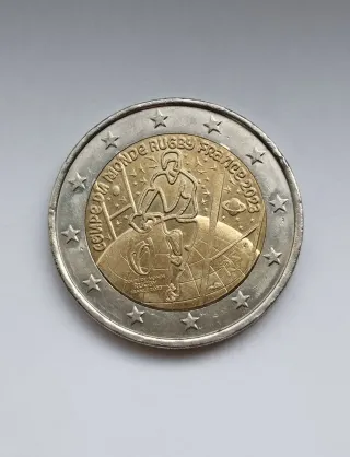 Moneda 2 Euros Francia Rugby 2023