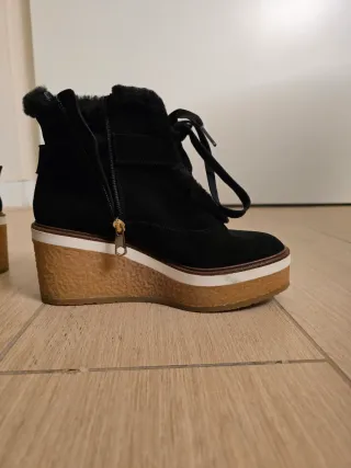 Botines ante Castañer negros T.37