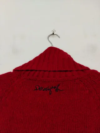 Maglione Desigual collo alto rosso