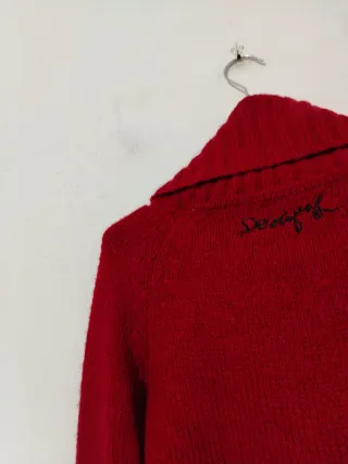 Maglione Desigual collo alto rosso