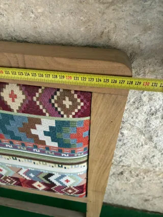 Cabecero de madera y tela tapizado