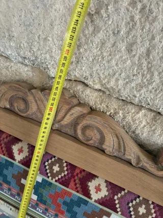 Cabecero de madera y tela tapizado