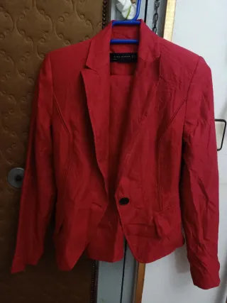 Conjunto Zara Mujer Rojo