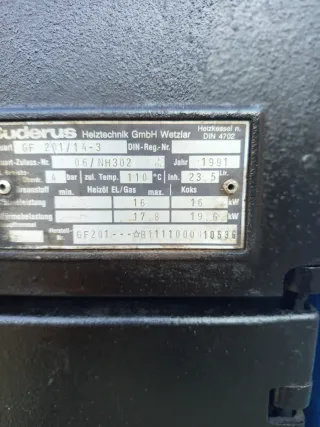 Caldera de leña Buderus Logana