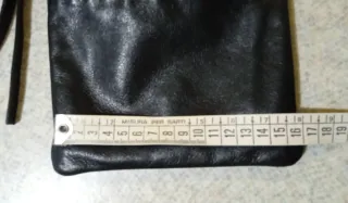 Tracolla vera pelle nera