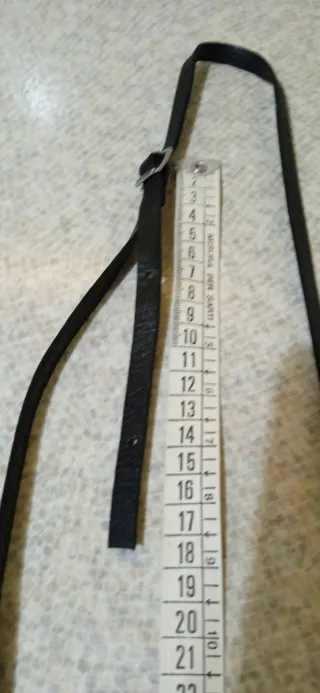 Tracolla vera pelle nera