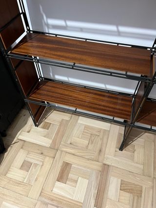 Estantería Multistrux Negra y Madera