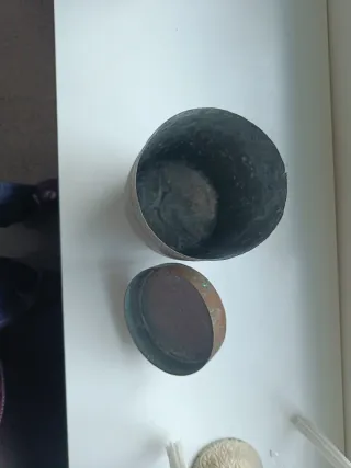 Lechera de cobre antigua