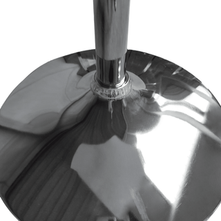 TAVOLO BAR LUKE NERO E CROMATO QUADRATO