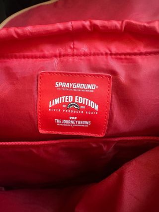 Zaino Sprayground marrone e rosso