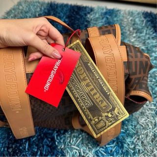 Zaino Sprayground marrone e rosso