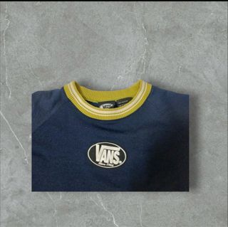 Maglione Vans vintage lana blu giallo