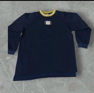 Maglione Vans vintage lana blu giallo