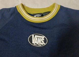 Maglione Vans vintage lana blu giallo