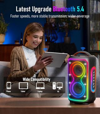 Altavoz Bluetooth Portátil Potente 200W