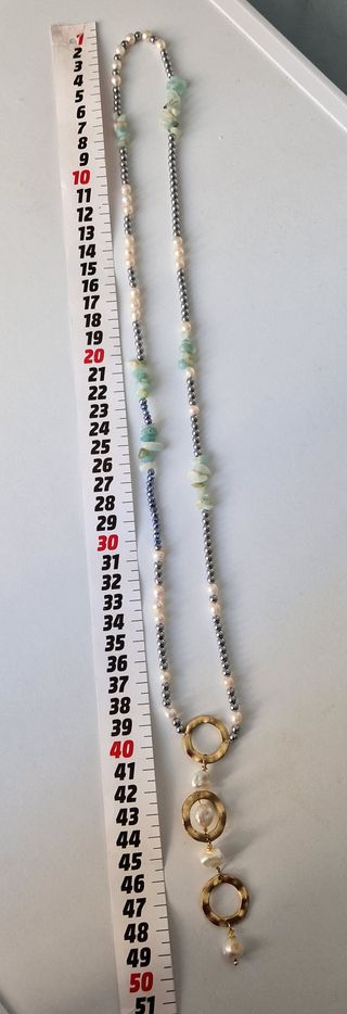 Collana perle fiume, avventurina