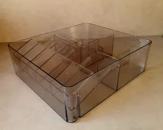 Caja organizadora compartimentos Ikea Vislaan gris