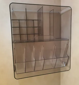 Caja organizadora compartimentos Ikea Vislaan gris