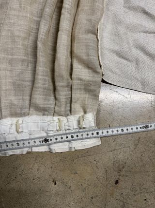 Coppia Tende Eleganti Beige/Bianco 3,05x2,15