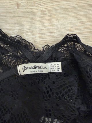 Sujetador encaje negro