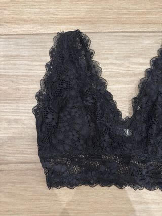 Sujetador encaje negro