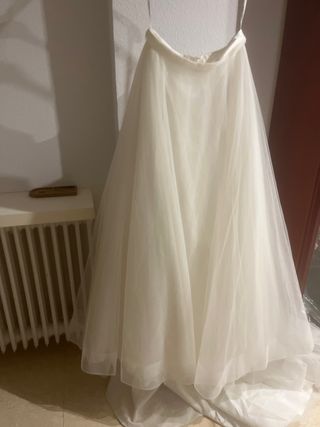 Falda de novia tul blanco talla única