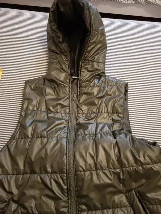 Chaleco acolchado mujer verde