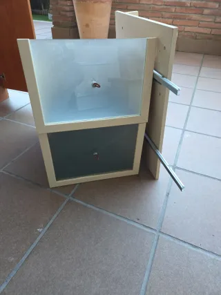 Cajonera interior armario.dos cajones y soportes