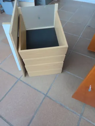 Cajonera interior armario.dos cajones y soportes