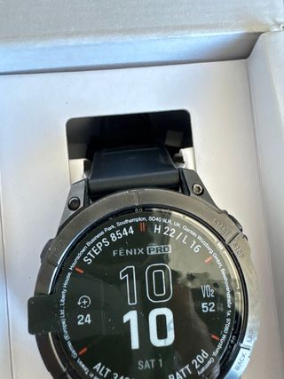 Garmin Fenix 7 Pro Sapphire Solar Negro/Plata