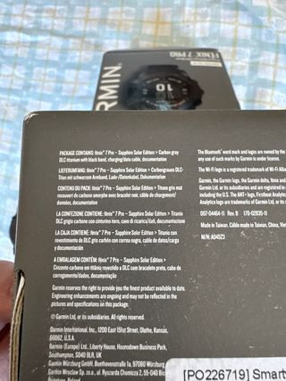 Garmin Fenix 7 Pro Sapphire Solar Negro/Plata