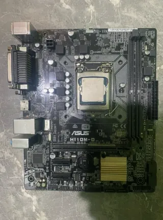 Placa Base ASUS H110M-D + Procesador