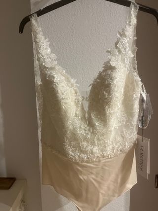 Body de Novia Demetrios Blanco/Beige