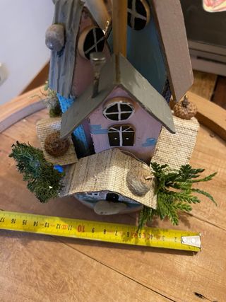 Splendido paesaggio casette in legno handmade