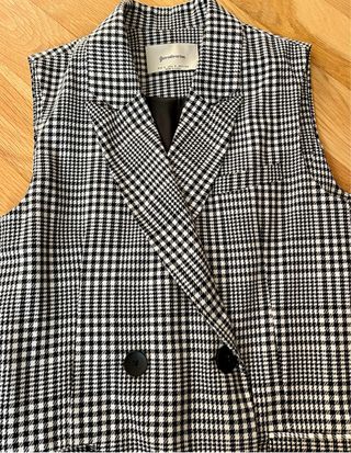 Vestido Chaleco Pata de Gallo