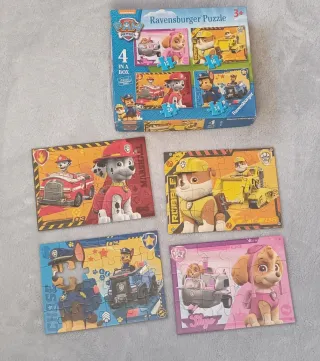 Lote 3 Puzzles Ravensburger Patrulla Canina