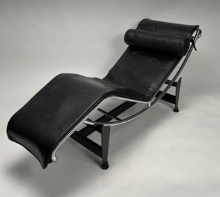 Tumbona Le Corbusier Negra Cuero