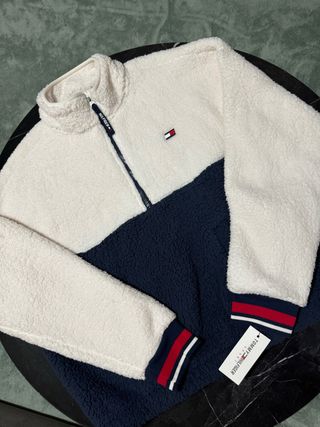 Polar Tommy Hilfiger Mujer Blanco y Azul