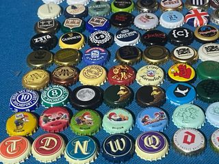 100 chapas de cerveza importación #CA
