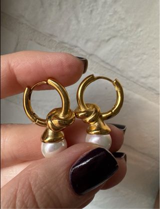 Orecchini placcati oro 18K con perle