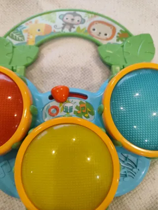 Tambor musical infantil con luces