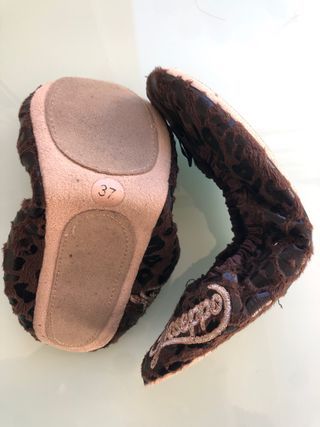 Lote de 2 pares de bailarina-home/viaje Gioseppo