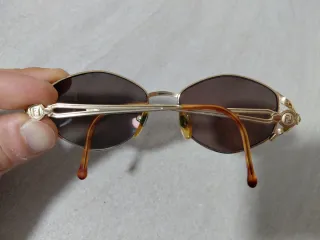 Fendi FV267 Occhiali da Sole Vintage Oro Marrone