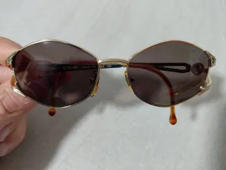 Fendi FV267 Occhiali da Sole Vintage Oro Marrone