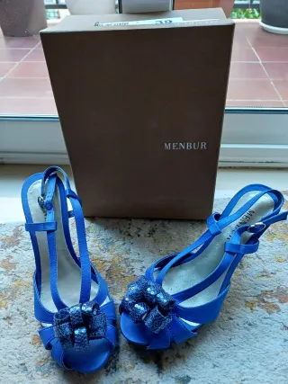 Zapatos de fiesta Menbur azules
