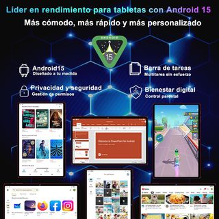 Tablet BIEGEDY 11" Android 15 24GB+256GB Roja