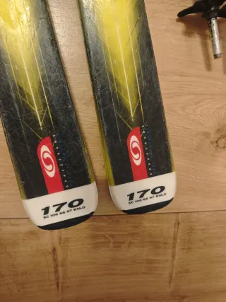 Esquís Salomon Crossmax LTD carving 170cm+bastones