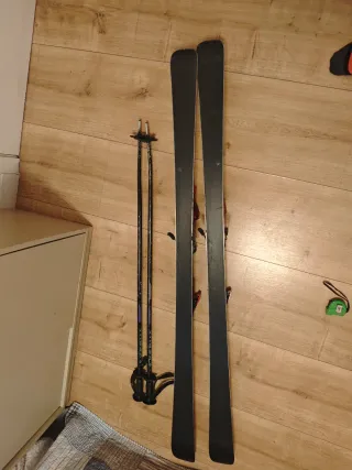 Esquís Salomon Crossmax LTD carving 170cm+bastones