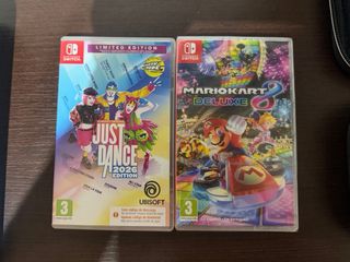 Nintendo Switch: Mario Kart 8 Deluxe y Just Dance